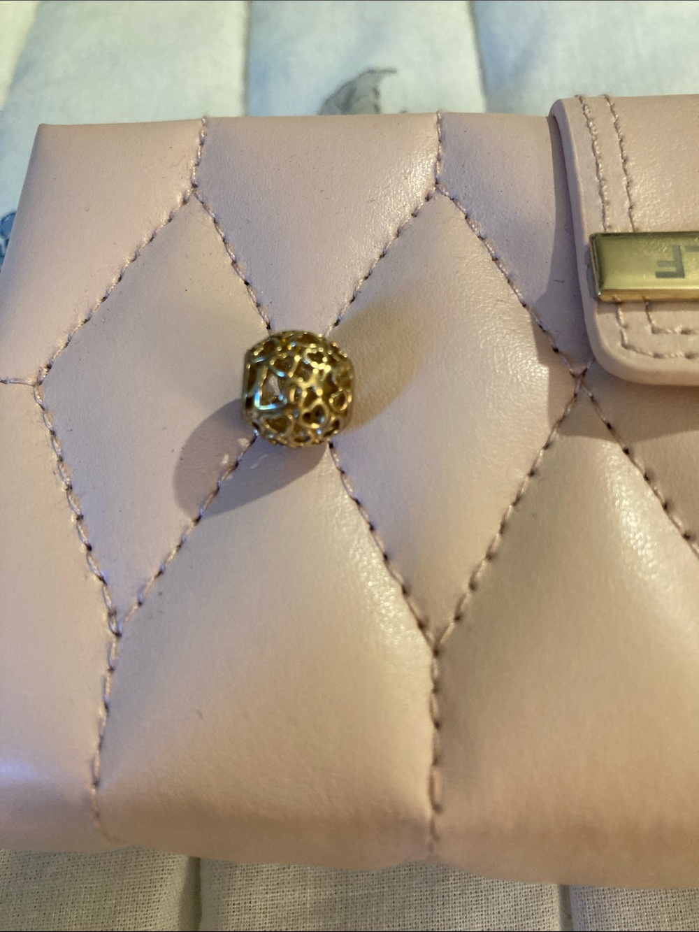 Pandora Solid 14k Gold Love Bead